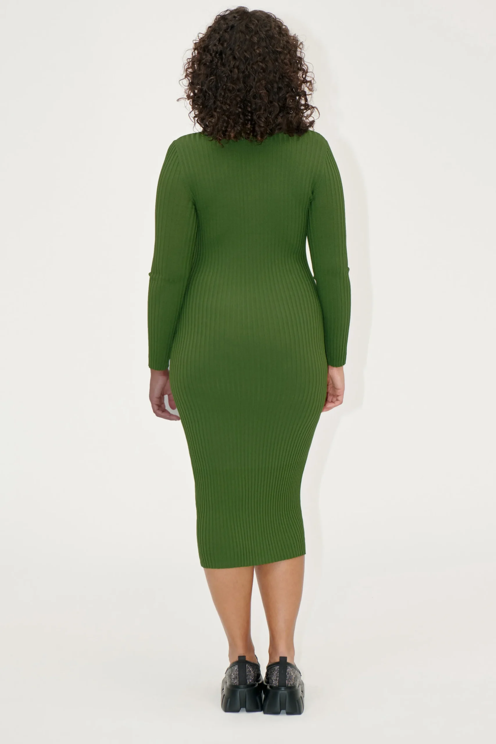 Cardigan Dress - Sage Green Multi-STINE GOYA Clearance