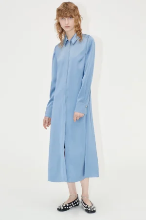 Collared Midi Dress - Infinity Blue-STINE GOYA Cheap