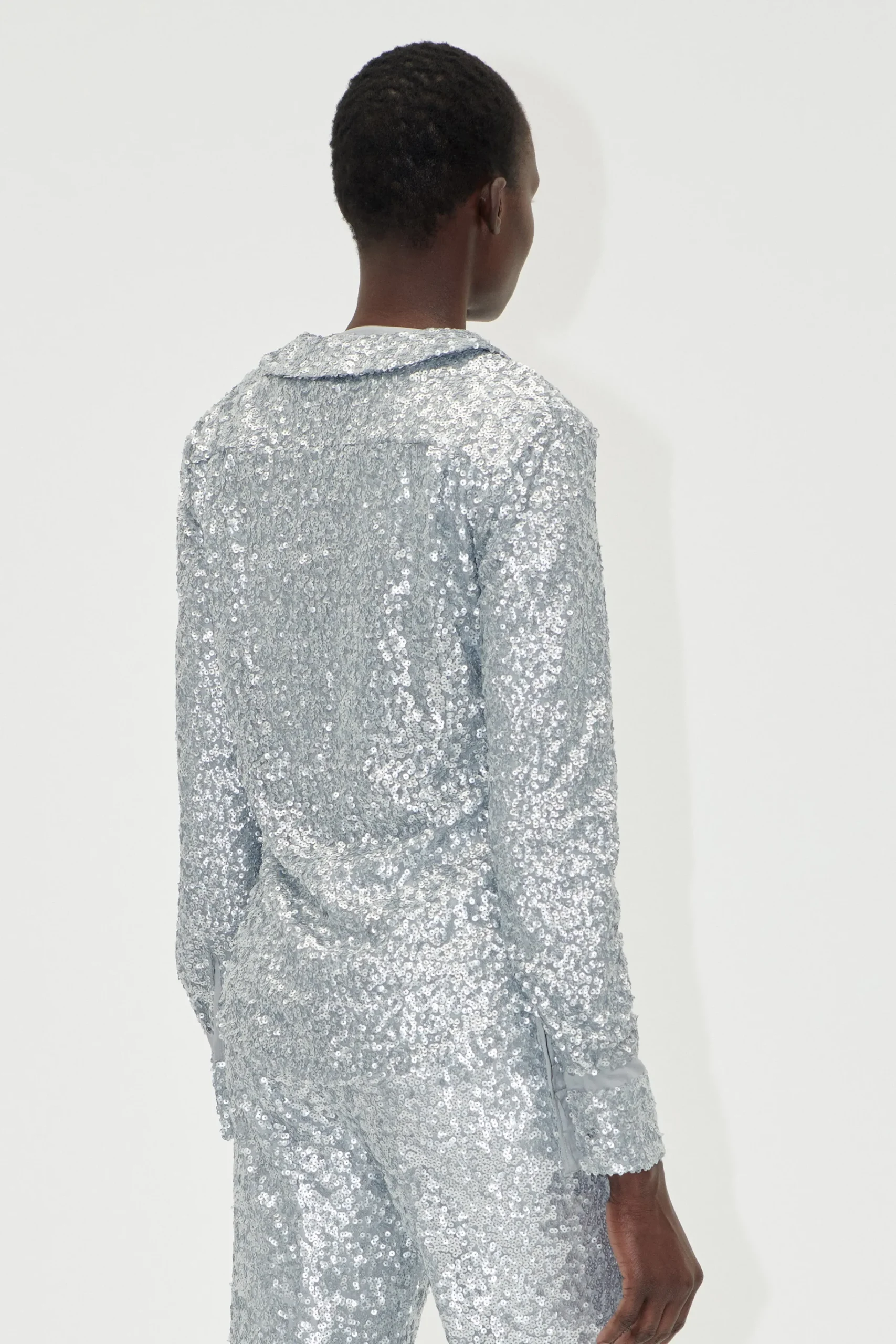 Double Collar Shirt - Steel Grey-STINE GOYA Outlet