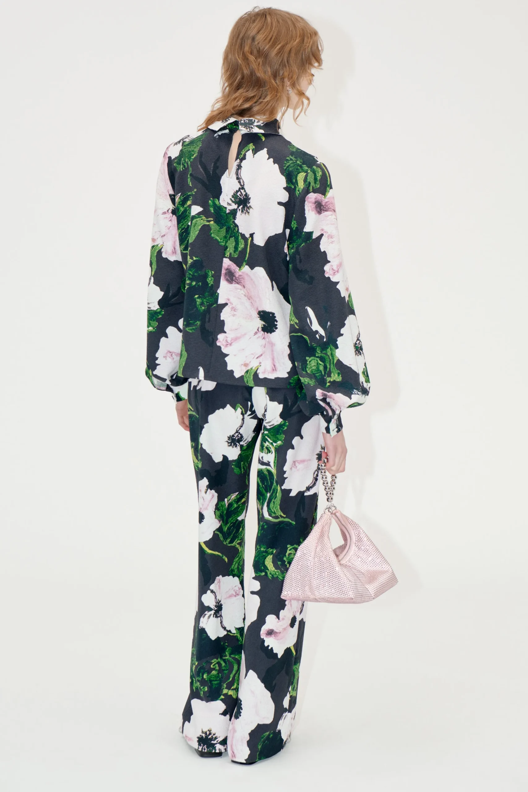 Elasticated Long Pants - Umber Windflower-STINE GOYA Clearance