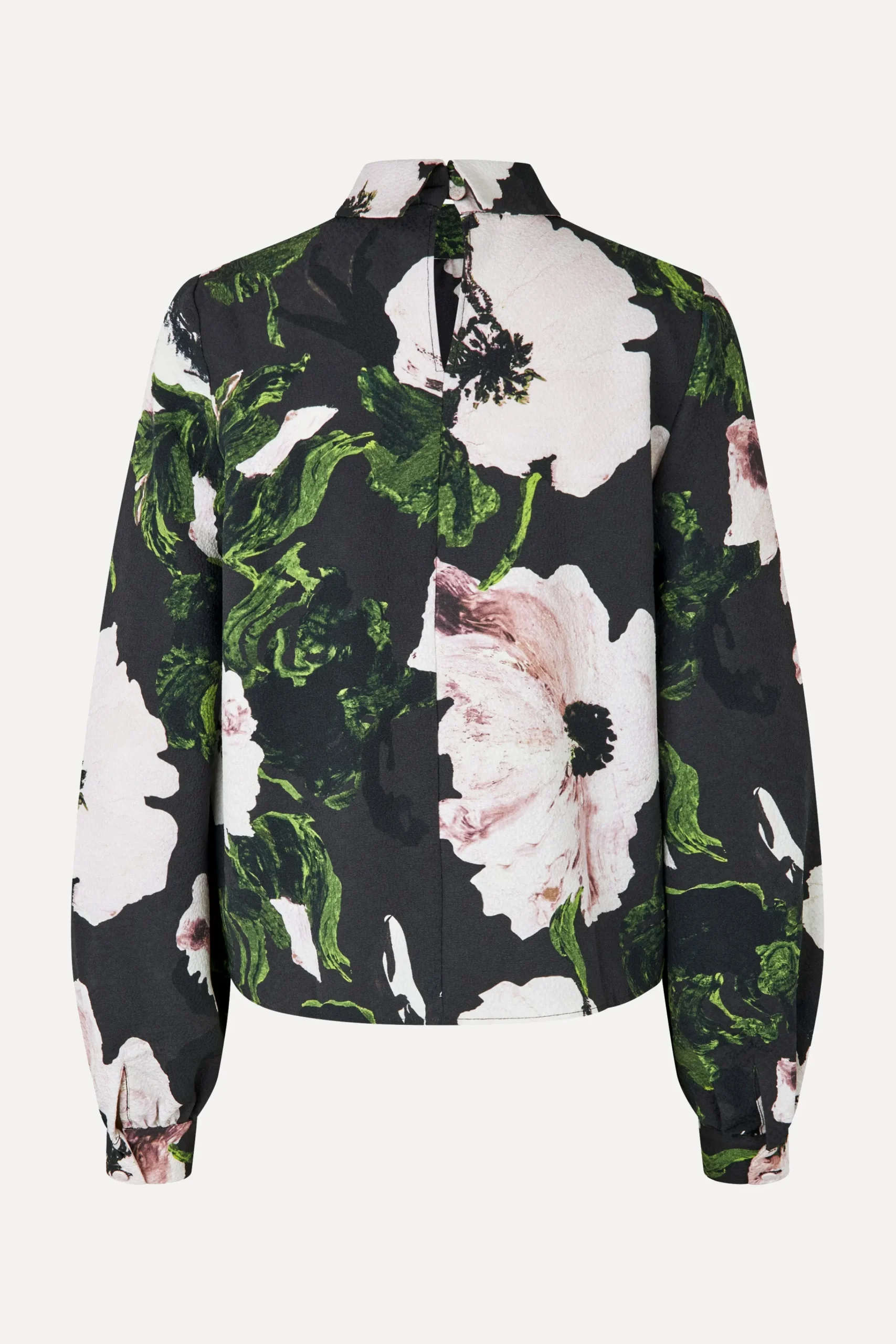 Gathered Long Sleeve Top - Umber Windflower-STINE GOYA Best Sale