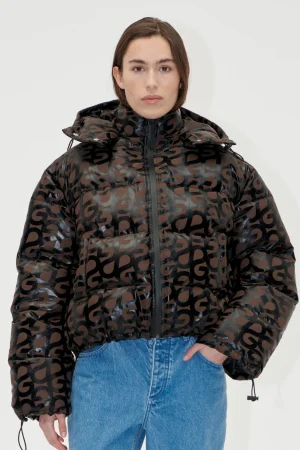 Hooded Long Sleeve Puffer - SG Logo-STINE GOYA Cheap