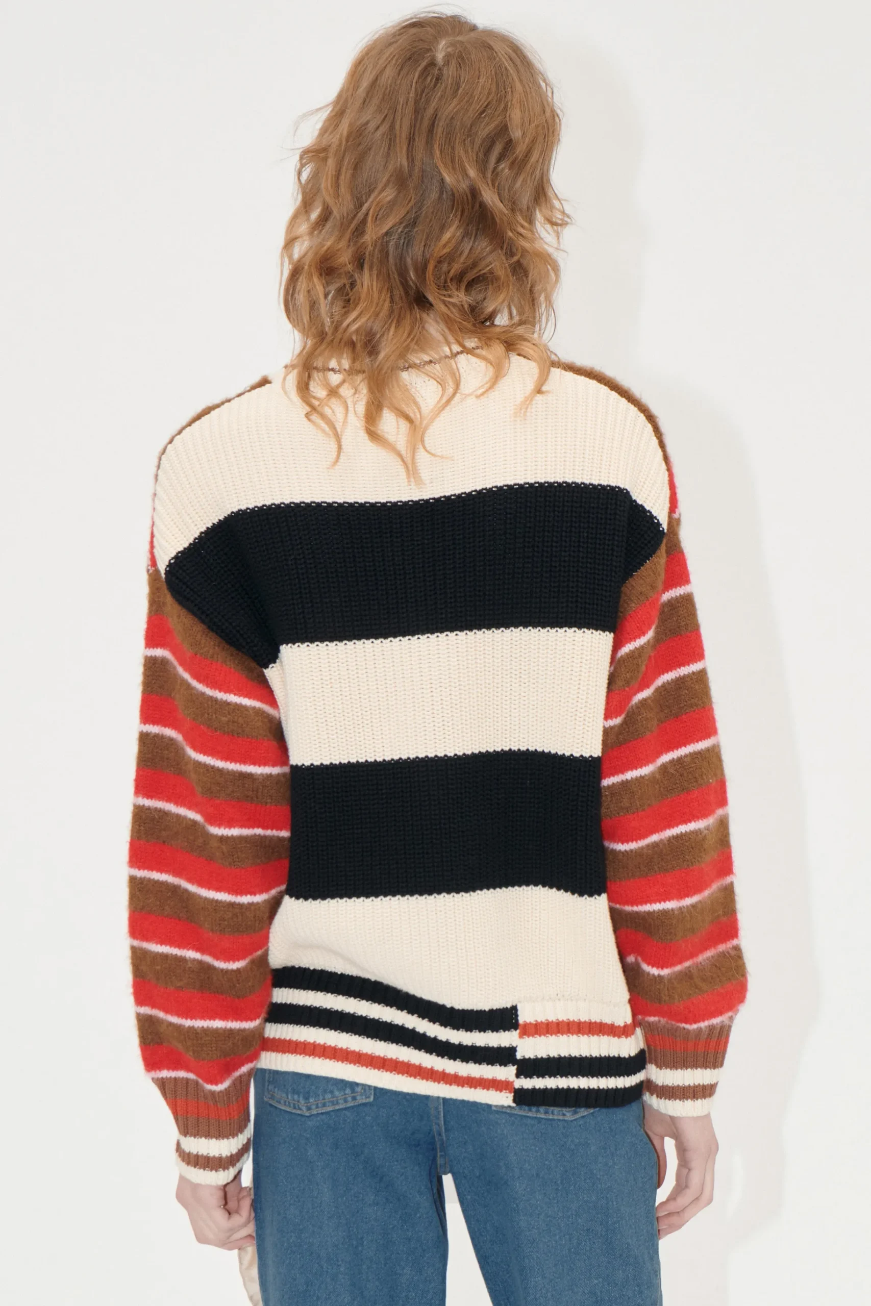 Hybrid Stripe Sweater - Hybrid Stripe-STINE GOYA New