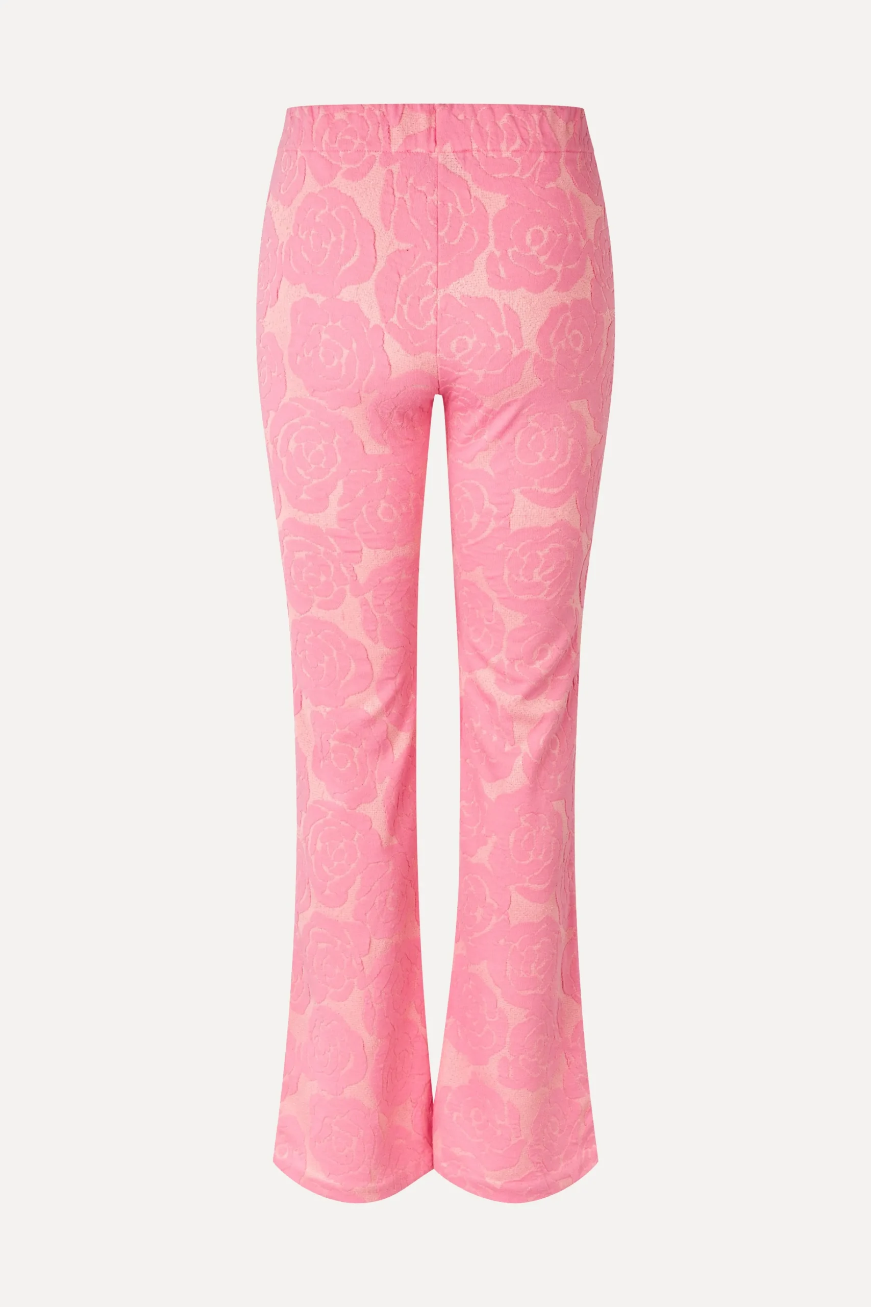 Long Flared Elasticated Pants - Rose Relief-STINE GOYA Cheap