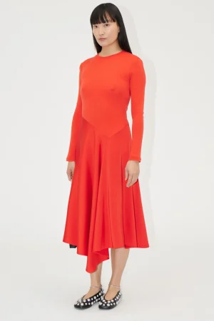 Long Sleeve Asymmetric Dress --STINE GOYA Outlet