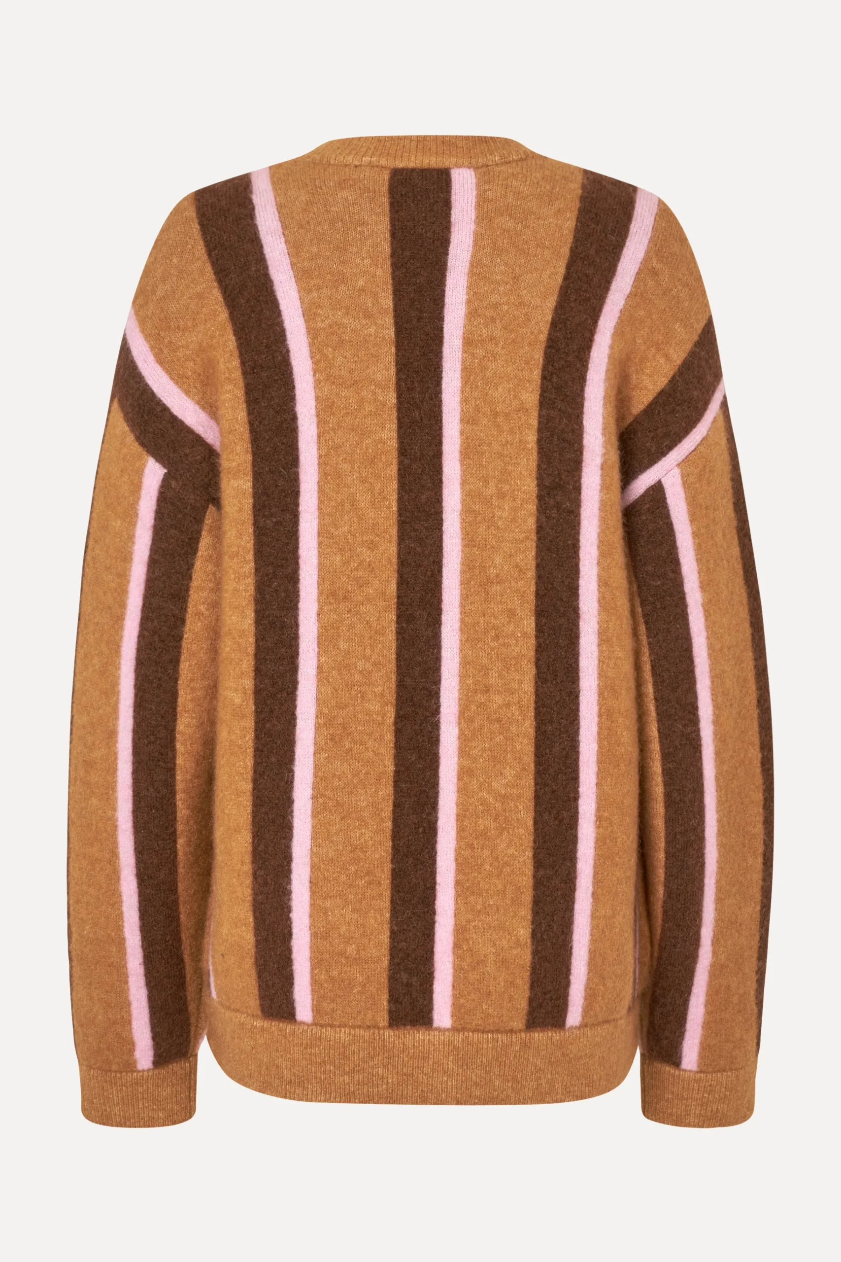 Long Sleeve Cardigan - Cocoa Stripes-STINE GOYA Fashion