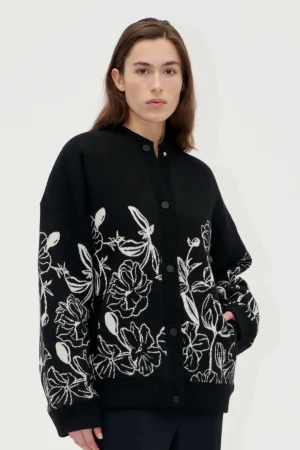 Long Sleeve Cardigan - Eccentric Floral-STINE GOYA Online