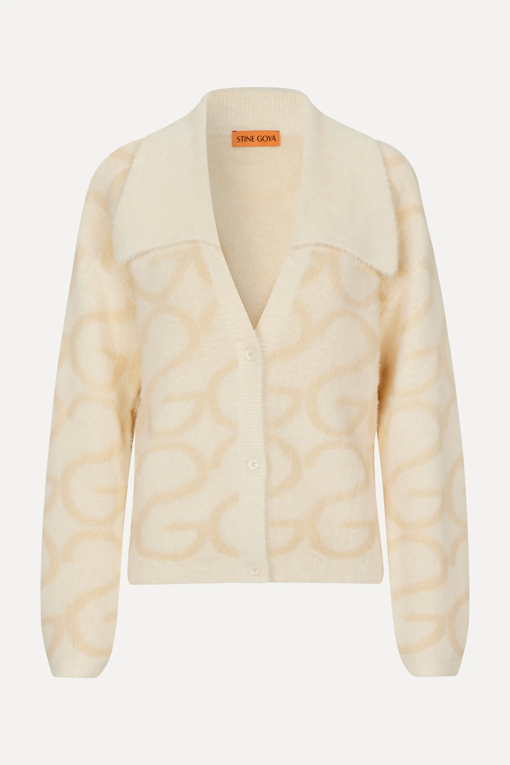 Long Sleeve Cropped Cardigan - SG Monogram-STINE GOYA Flash Sale