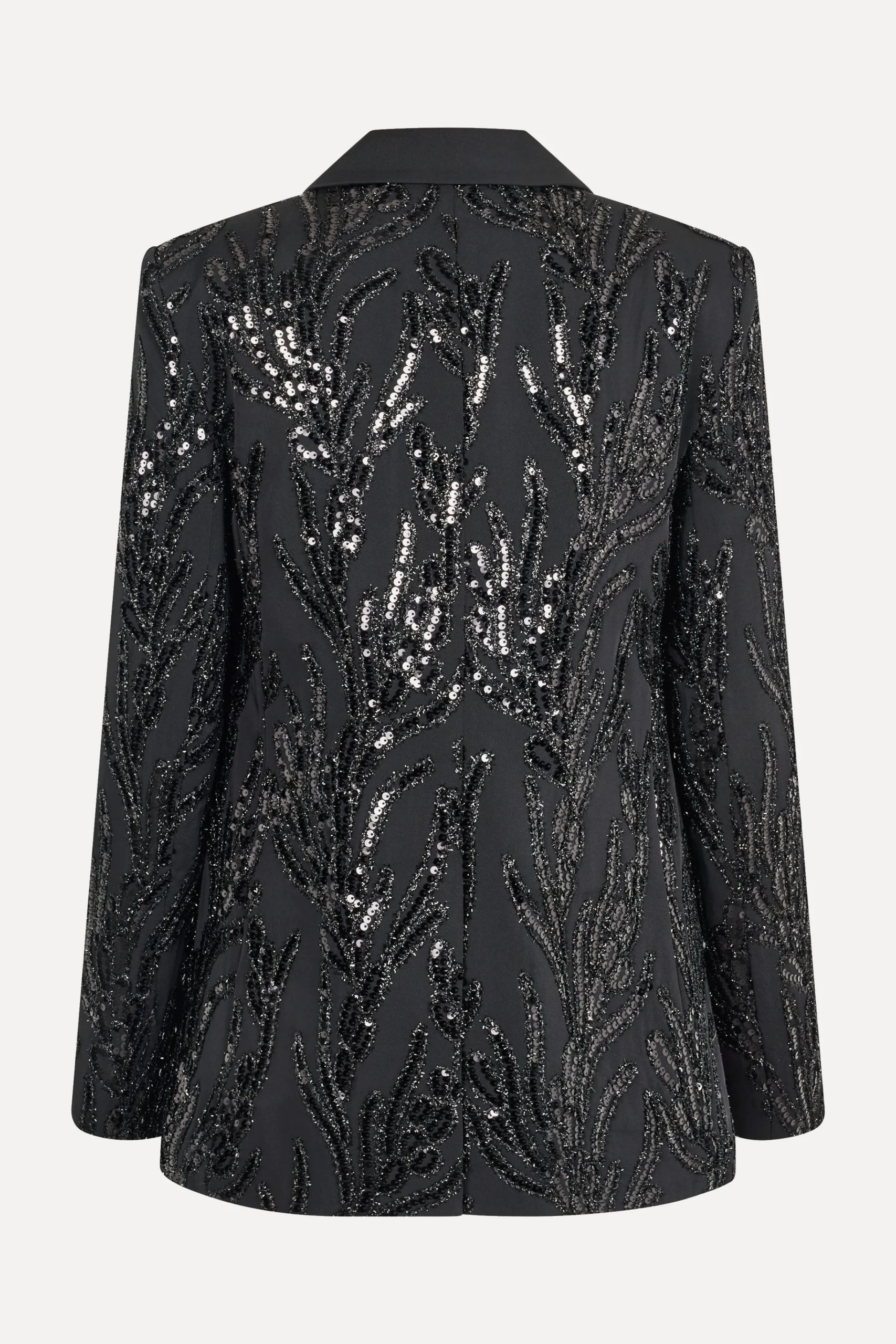 Long Sleeve Fitted Blazer - Abstract Embellishment-STINE GOYA Cheap