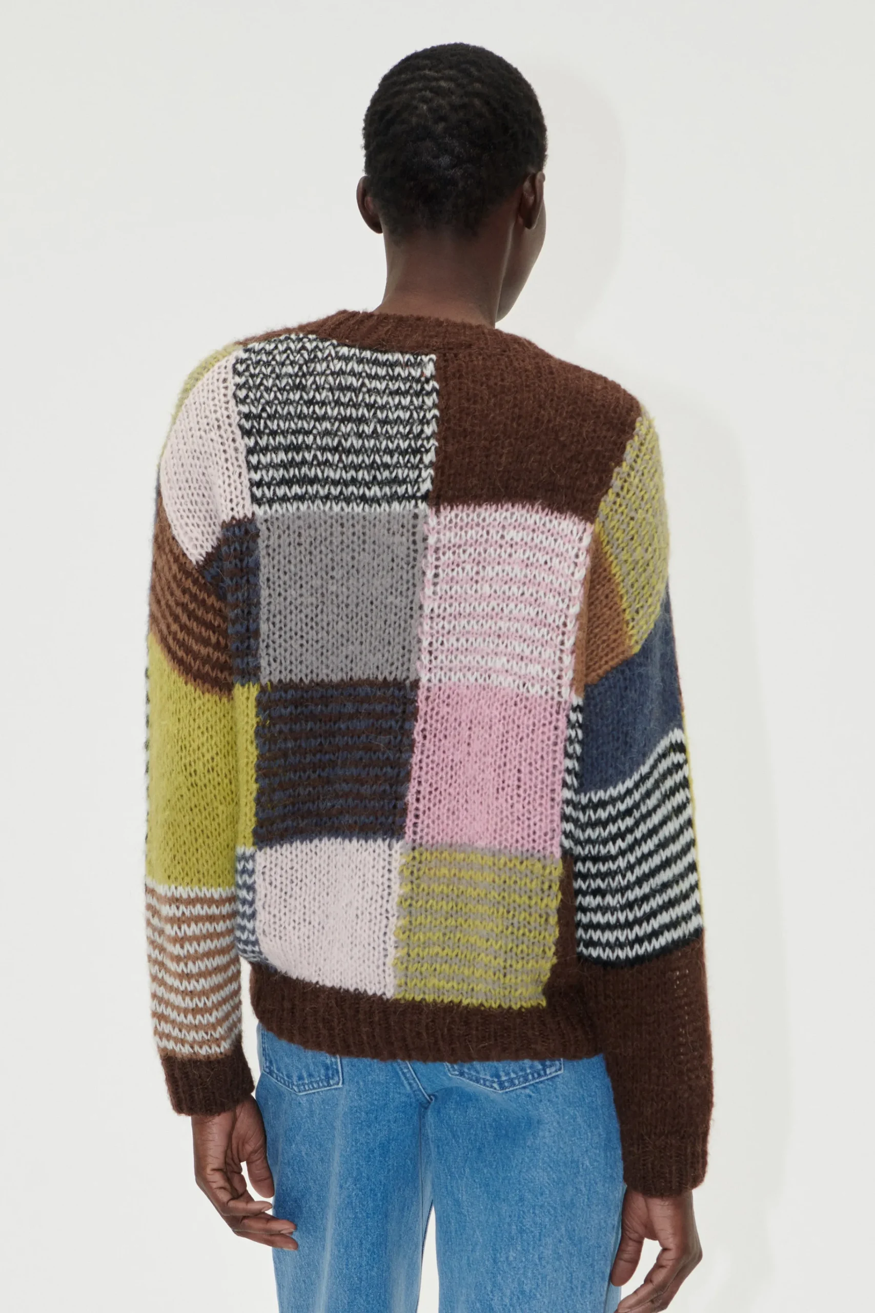 Long Sleeve Jumper - Multi Checks-STINE GOYA Sale
