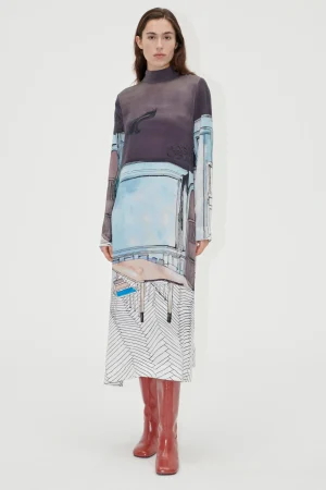 Long Sleeve Midi Dress - Fineline Showroom-STINE GOYA Discount