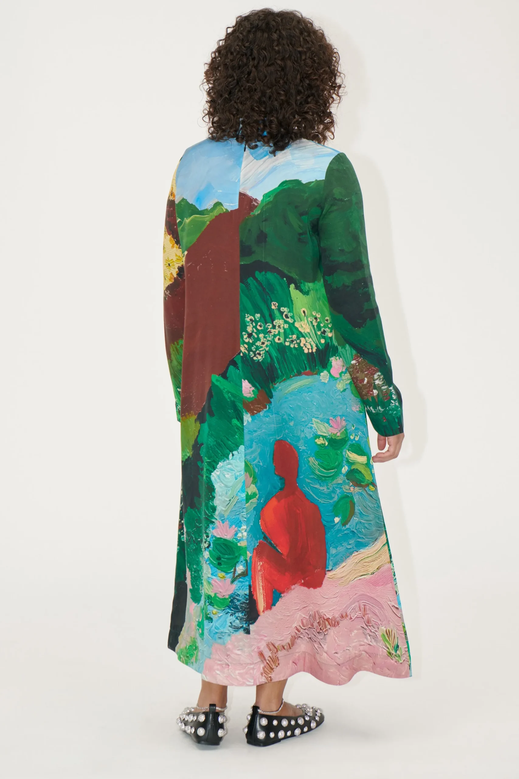 Long Sleeve Midi Dress - Summer House-STINE GOYA Hot