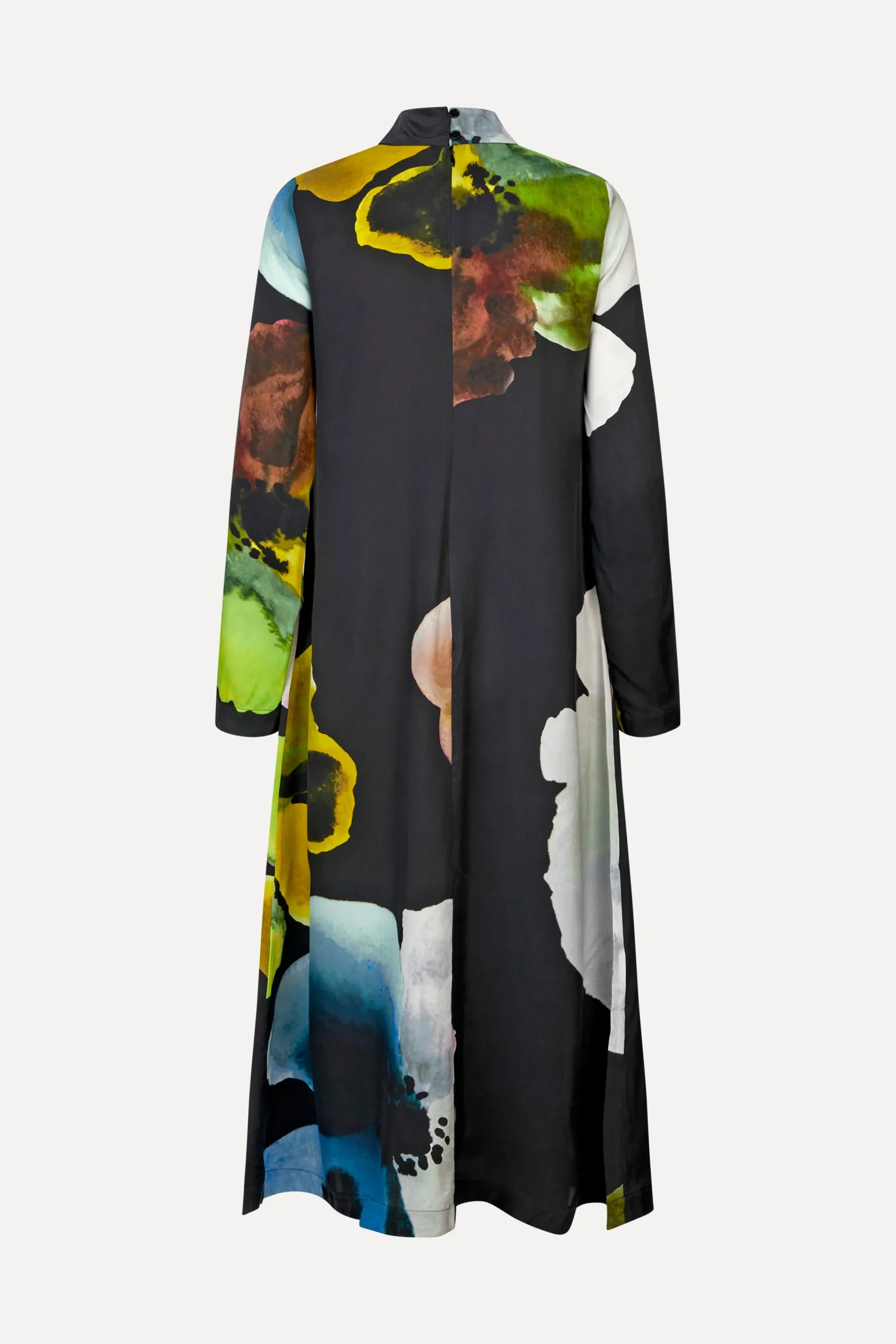 Long Sleeve Midi Dress - Watercolor Bloom Maxi-STINE GOYA Cheap