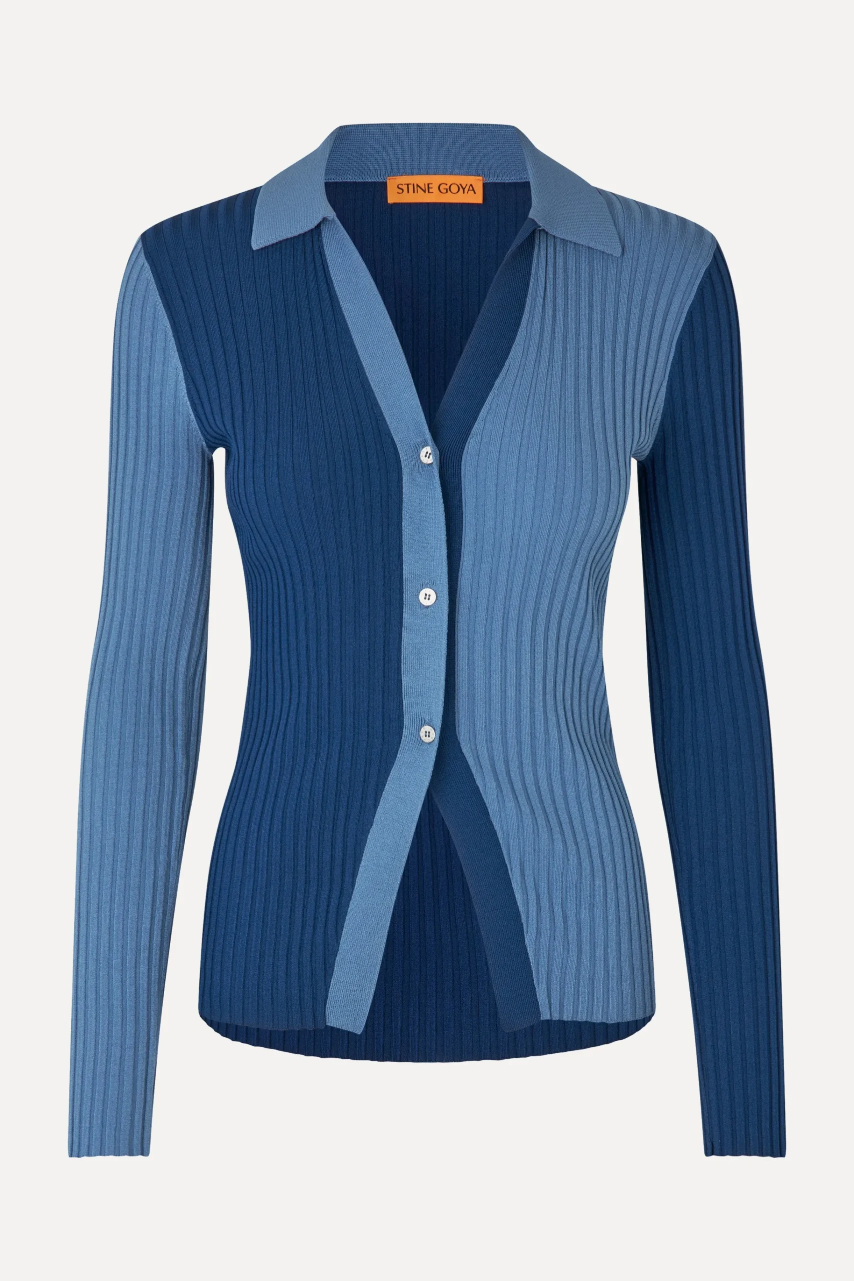 Long Sleeve Polo - Blue Jean-STINE GOYA Online