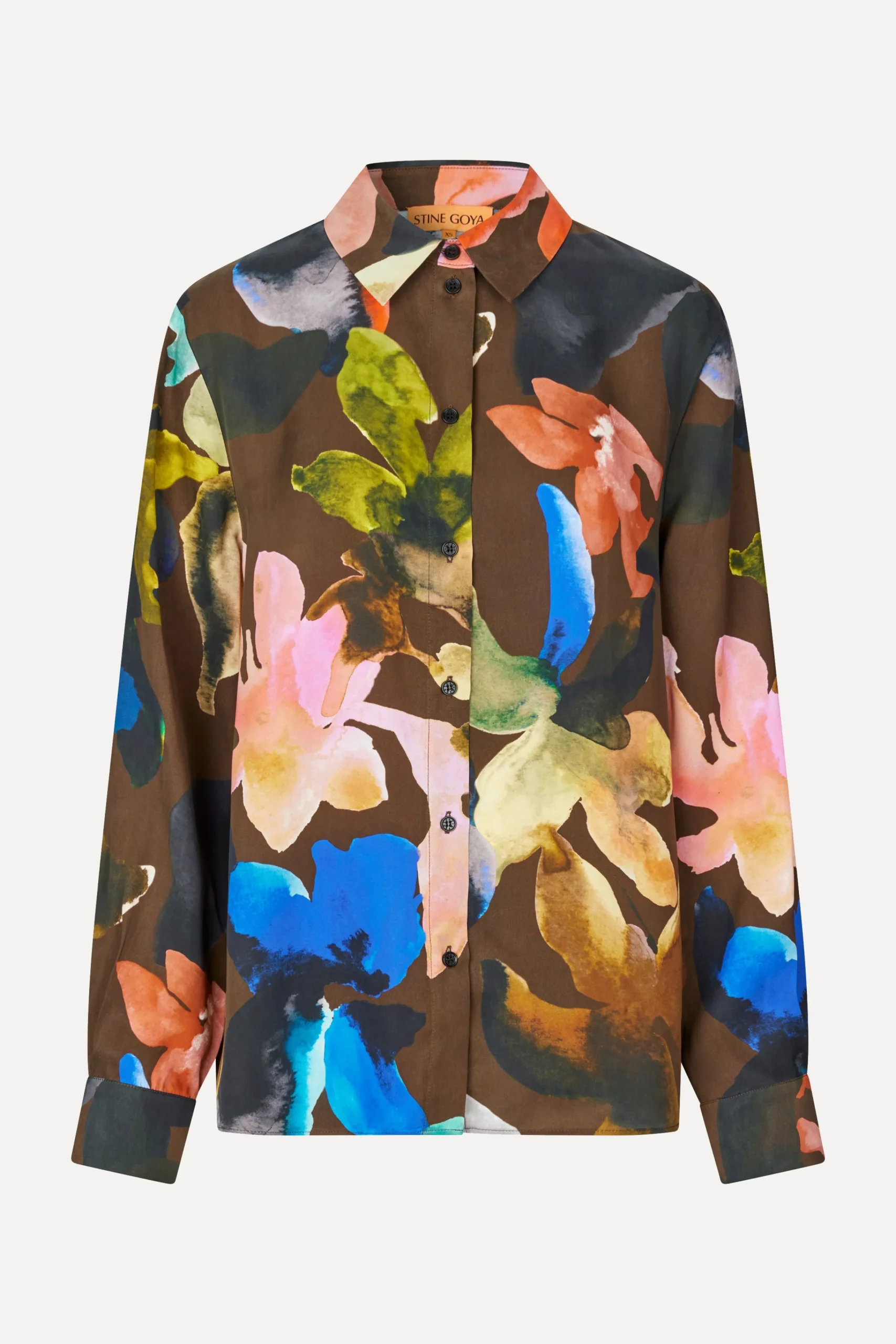 Long Sleeve Shirt - Aquarelle Garden-STINE GOYA Discount