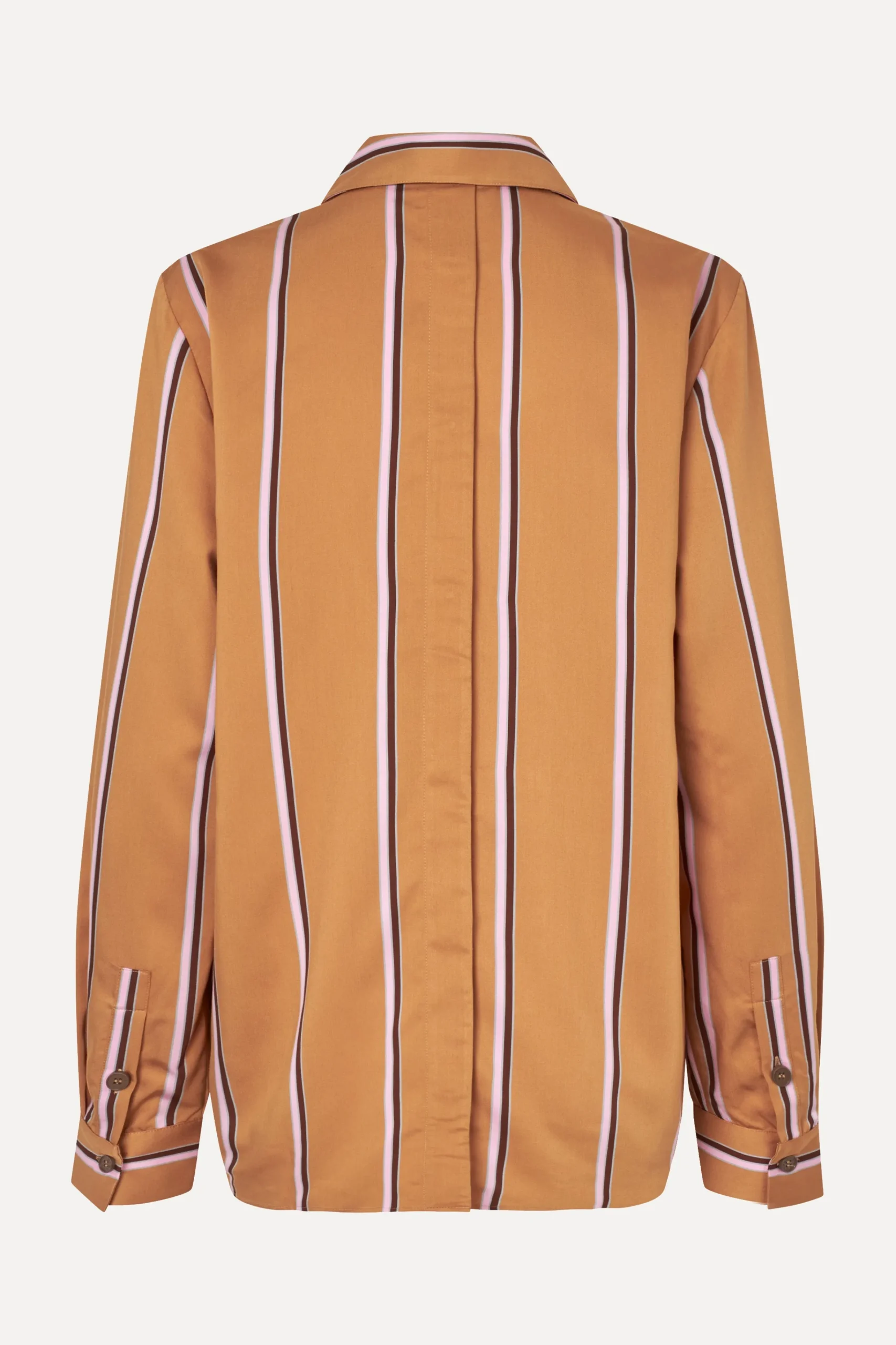 Long Sleeve Shirt - Cocoa Stripes-STINE GOYA Best
