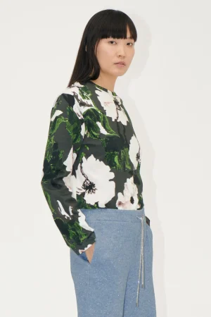 Long Sleeve Top - Umber Windflower-STINE GOYA Best Sale