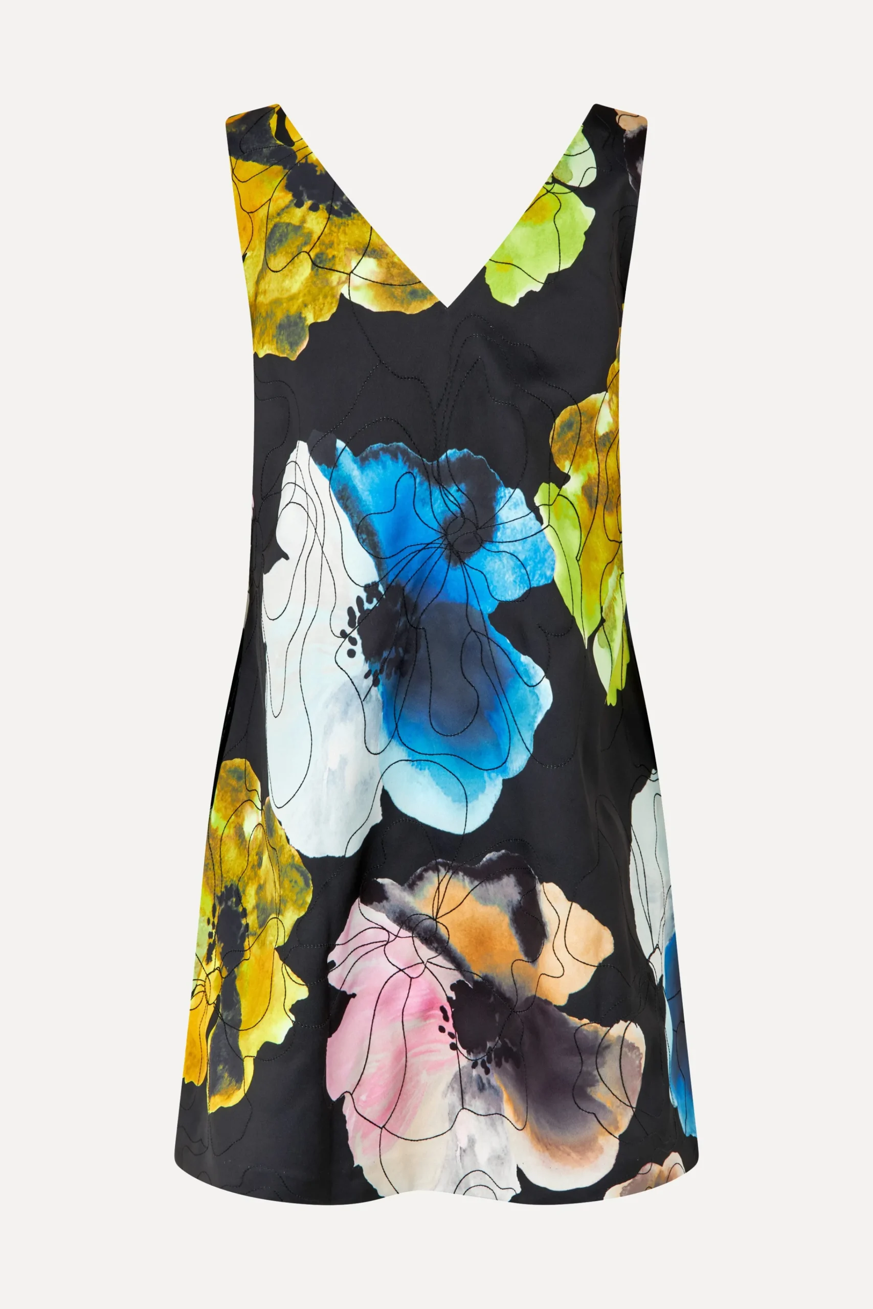 Mini Dress - Watercolor Bloom-STINE GOYA Shop