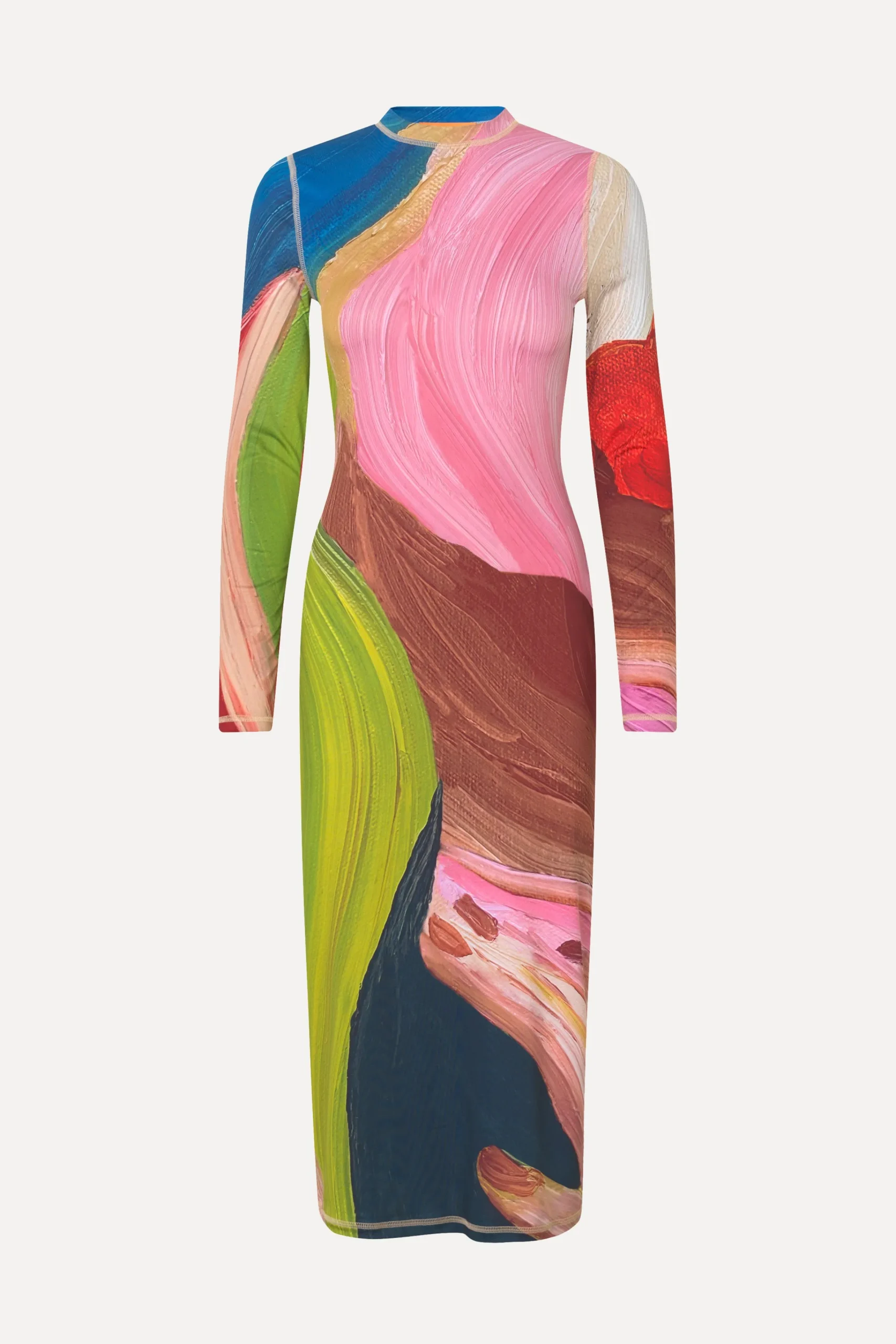 Pullover Long Sleeve Midi Dress --STINE GOYA Cheap