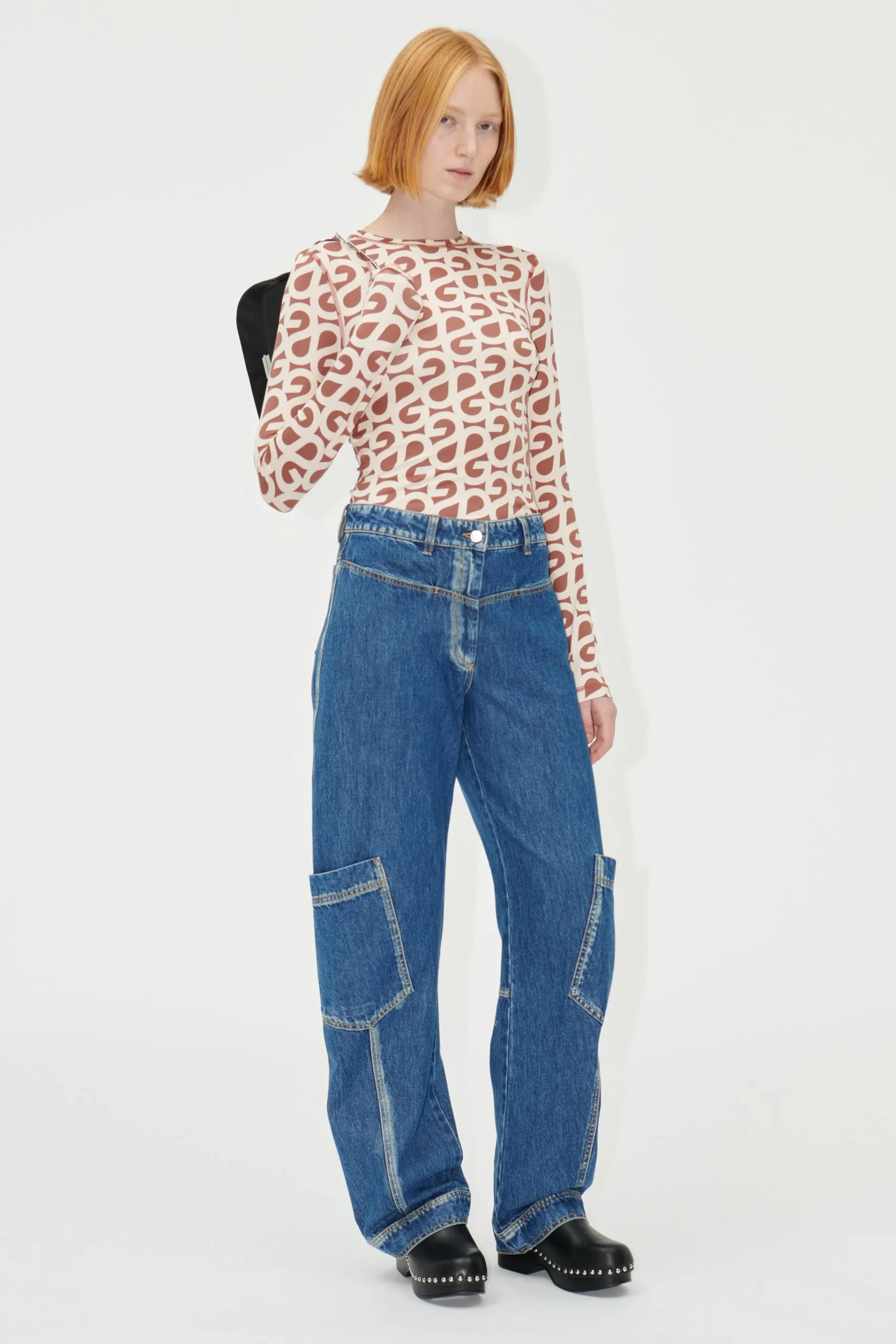SGDion Denim Pants - Trompe L'oeil-STINE GOYA Discount