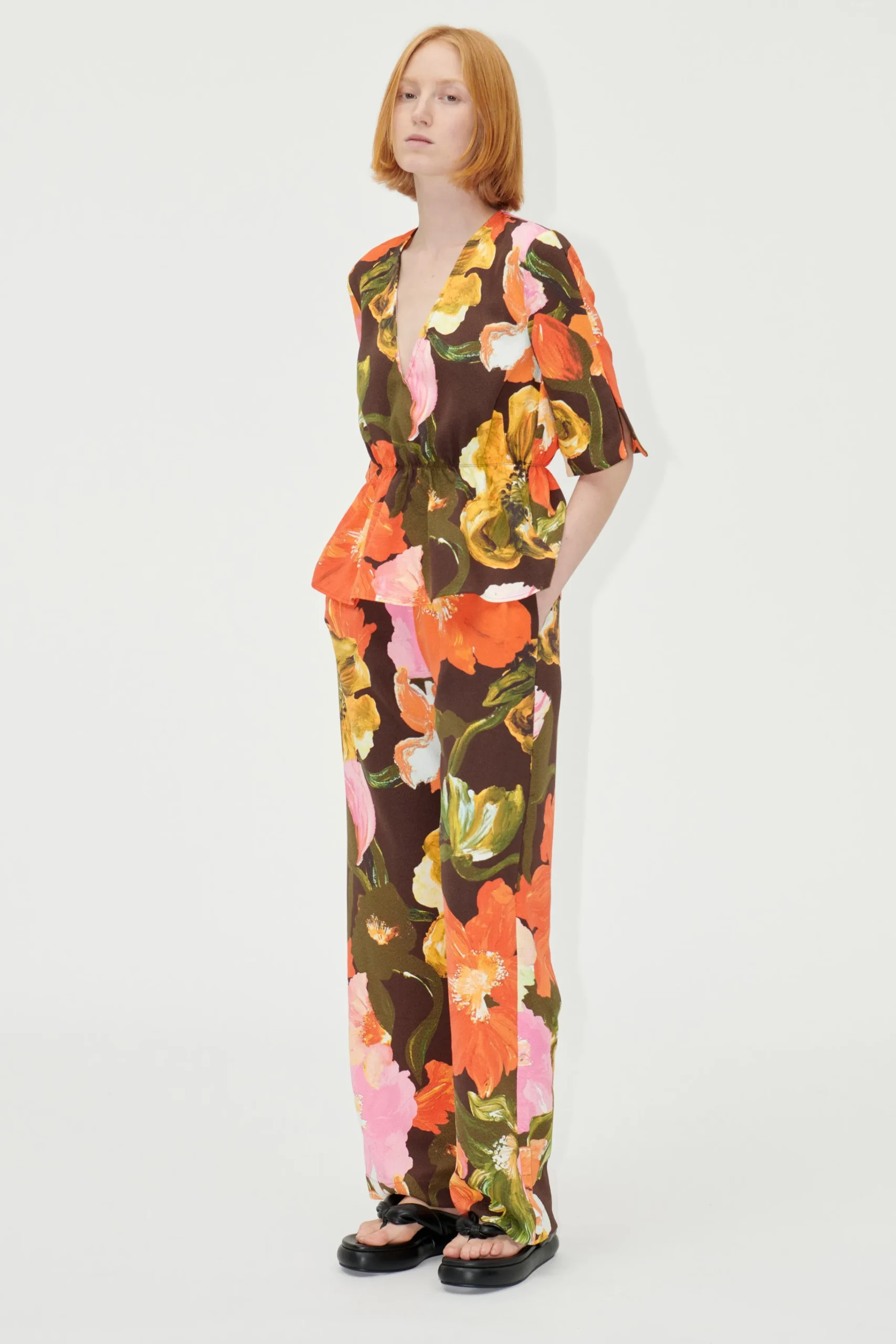 SGFatou Pants - Summer Night Poppies-STINE GOYA Outlet