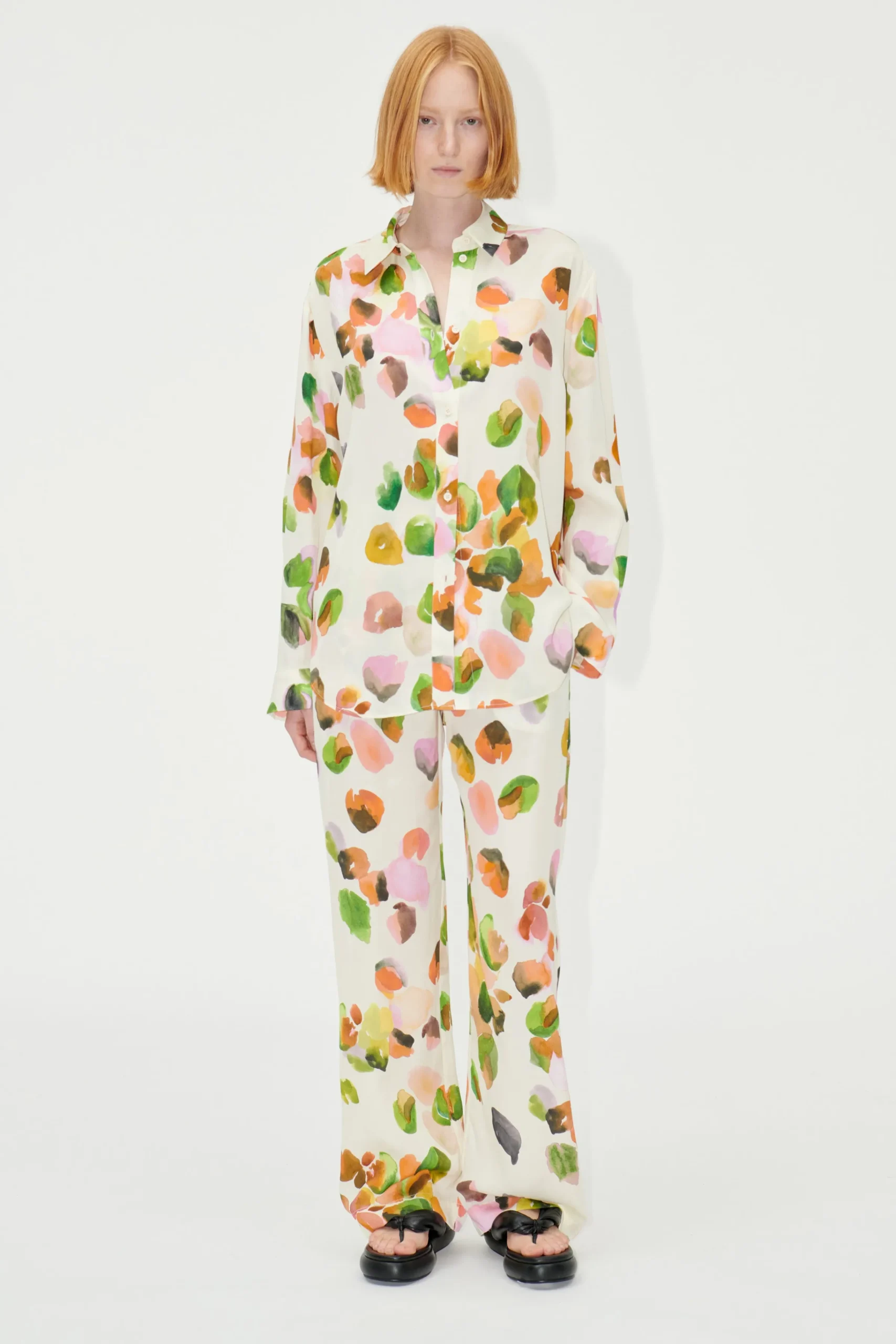 SGFatou Pants - Watercolor Buds-STINE GOYA Sale