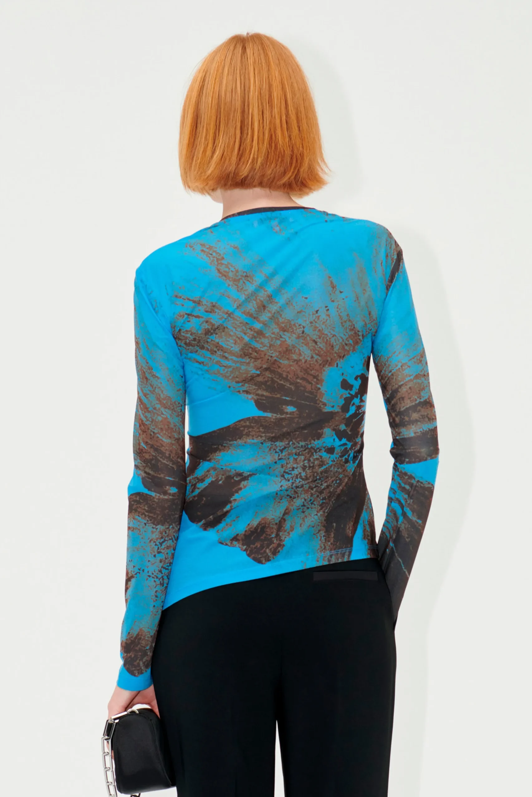 SGFlorian Blouse - Brown Brush Stroke Poppy-STINE GOYA Hot