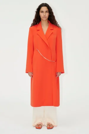 SGJona Coat - Tangerine Tango-STINE GOYA Best Sale