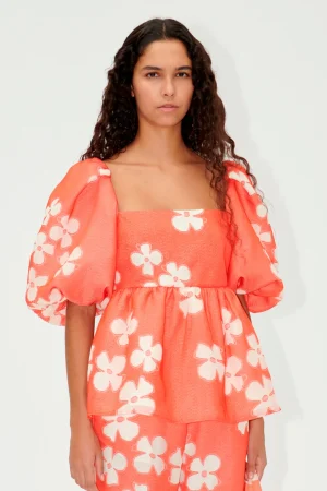 SGKinsley Top - Ditzy Poppies-STINE GOYA Cheap