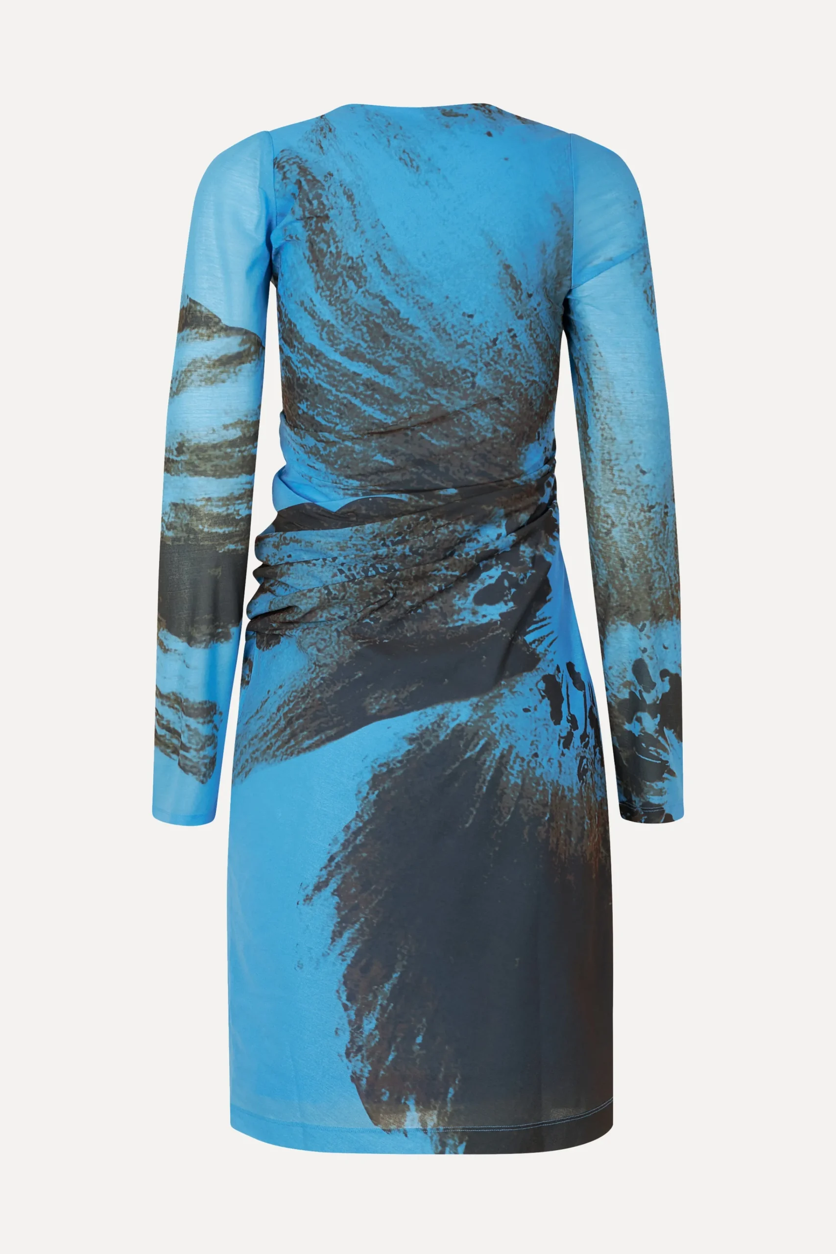 SGLeonora Dress - Brown Brush Stroke Poppy-STINE GOYA Flash Sale
