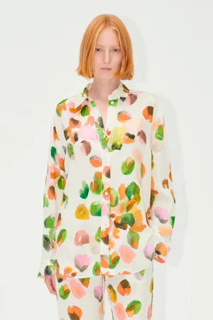 SGSophia Shirt - Watercolor Buds-STINE GOYA New