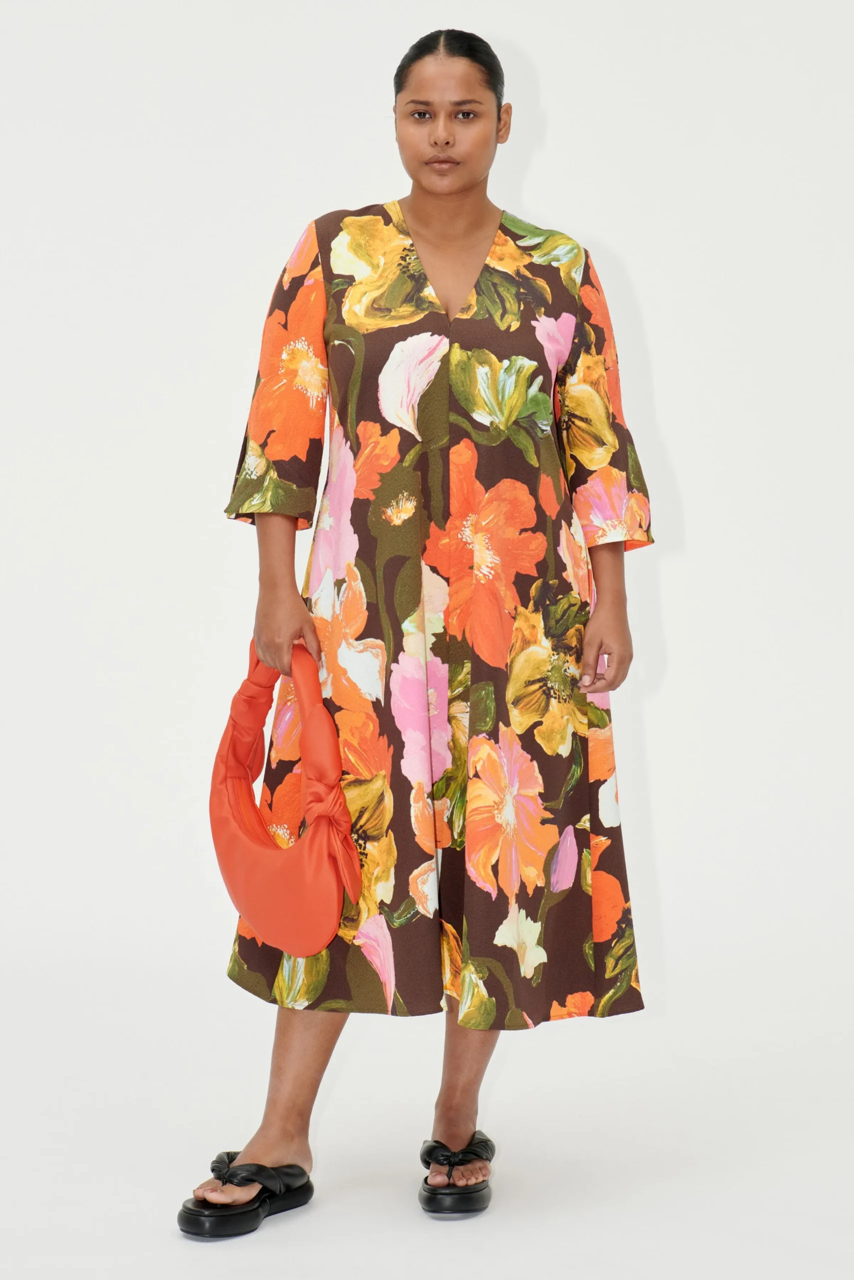 SGVic Dress - Summer Night Poppies-STINE GOYA Fashion