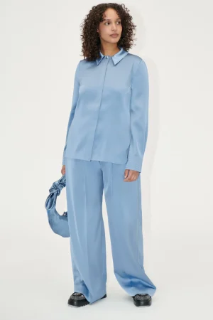 Wide Leg Long Pants - Infinity Blue-STINE GOYA Best Sale