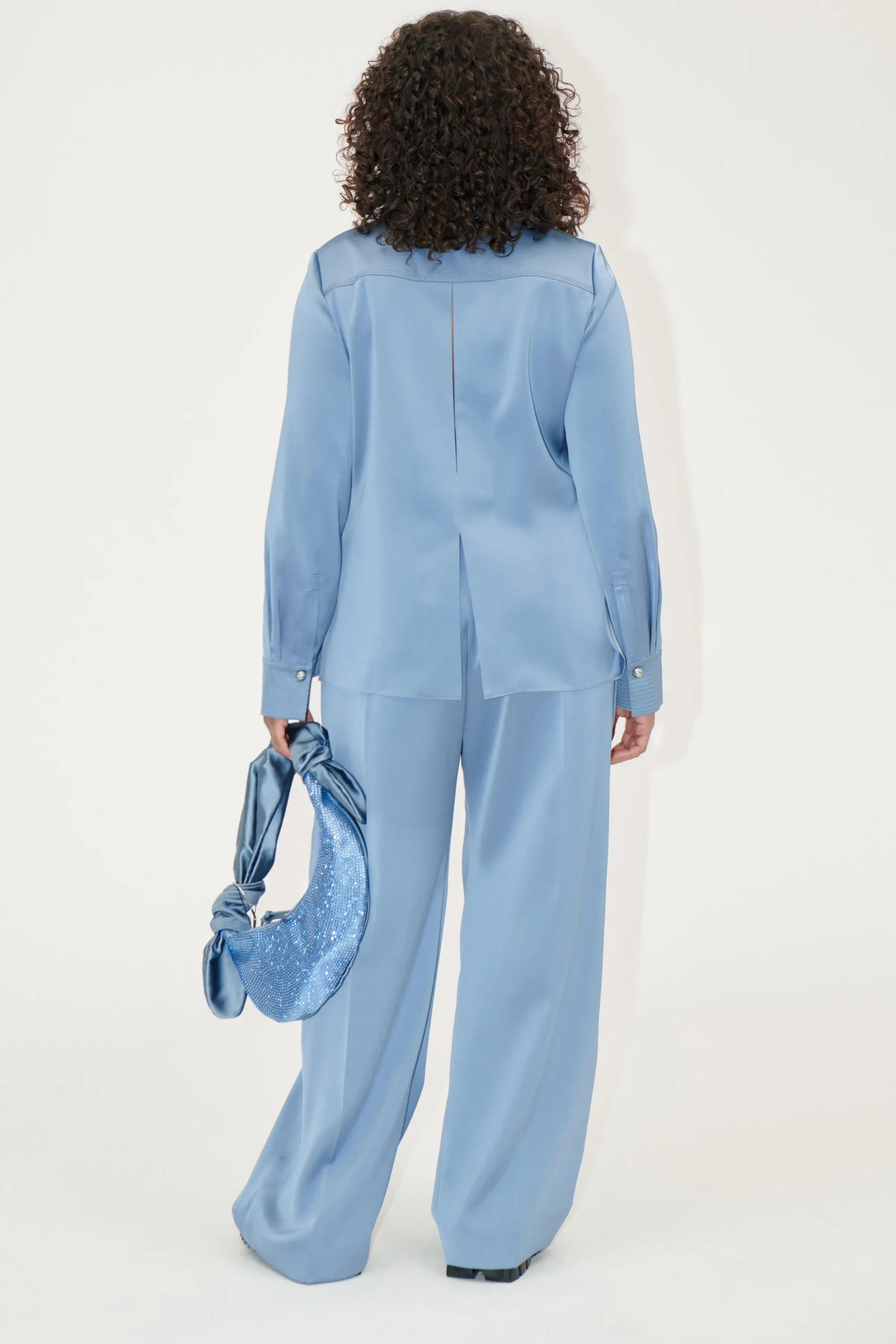 Wide Leg Long Pants - Infinity Blue-STINE GOYA Best Sale